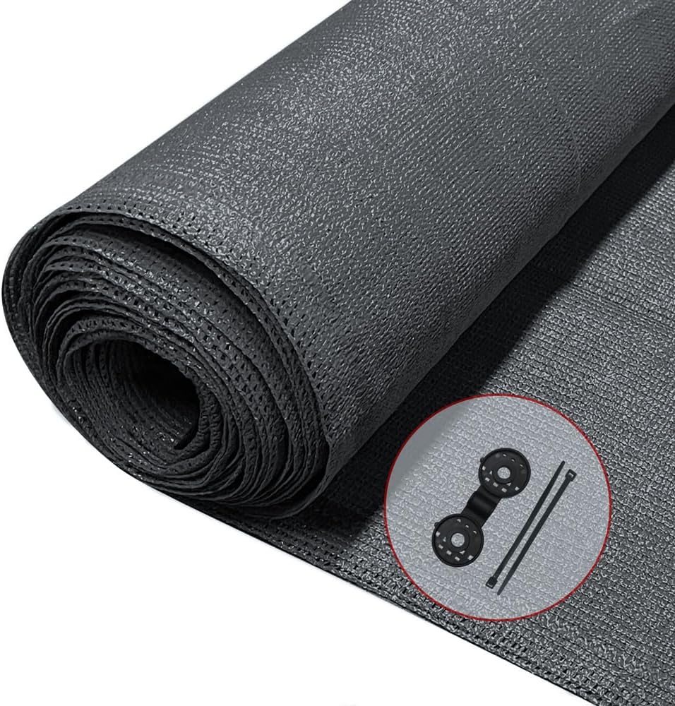VOUNOT Privacy Netting 1x10m Garden Screening HDPE 75% Shade Anthracite