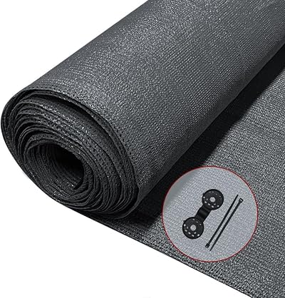 VOUNOT Privacy Netting 1x10m Garden Screening HDPE 75% Shade Anthracite