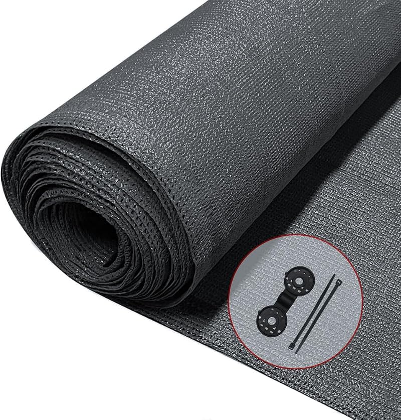 VOUNOT Privacy Netting 1x10m Garden Screening HDPE 75% Shade Anthracite