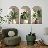 3D Potted Plants Wall Stickers，Green Plants Wall Decals，Peel and Stick 3D Magic Art Sticker，for Living Room Bedroom Aisle Entrance Sofa Backdrop Yoga Room Home Decor (Potted Flower Decor 46)