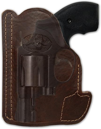Amazon Com Barsony New Brown Leather Pocket Holster For 2 Snub Nose 38 357 Revolvers Sports Outdoors