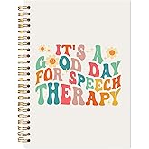 LADOCK Colorful Speech Therapy Notebook, Therapy Journal Notebook for Therapists Counselors, Speech Language Pathologist SLP Gifts, Mental Health Journal for Women, 5.5x8.3