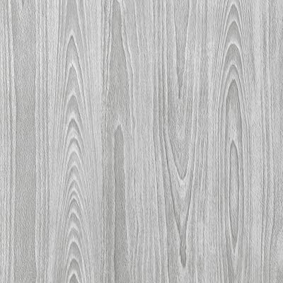 Abyssaly Grey Wood Effect Sticky Back Vinyl Wrap 30x200cm Self Adhesive