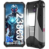 8849 Tank 3 Pro Phone Android 15, 23800mAh 5G Rugged Projector Smartphone | 6.79&rsquo;&rsquo;, IP68 Waterproof, Heavy Duty Work Cell Phone Unlocked, Outdoor Camping Warehouse Road Maintenance Tough Phone, OTG GPS