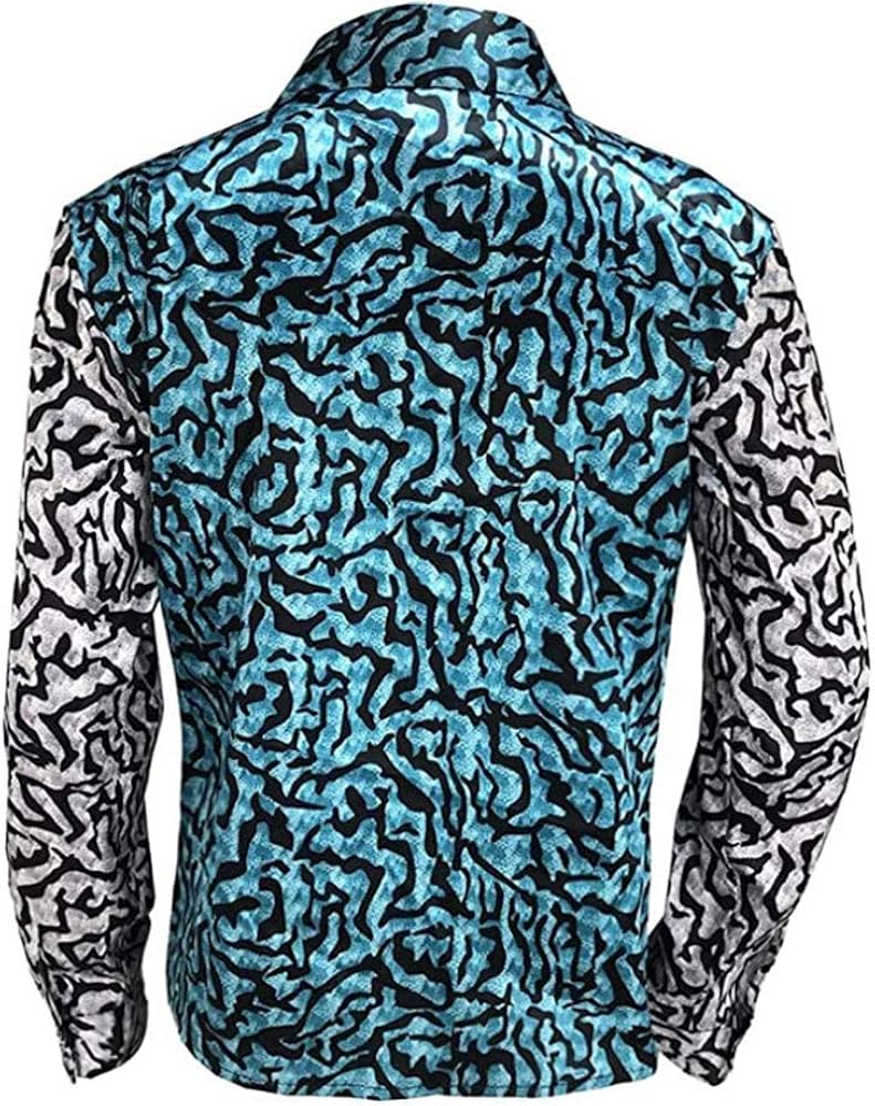 Mens Tiger King Shirt Joe Exotic Button Dress Shirt Slim Style at  Men’s Clothing store