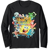 Spongebob Squarepants The Gangs All Here! Long Sleeve T-Shirt