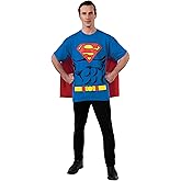 Rubies Men's DC Comics Superman T-Shirt with Cape, Small