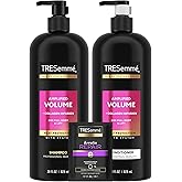 TRESemmé Shampoo and Conditioner Set, Amplified Volume + Collagen Infusion, 24H Full Body & Lift with Heat Protection + Keratin Repair Mask (3 Piece Set)