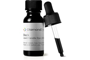 REDDIG-GLO Black Liquid Candle Dye (.25 oz) - Made in The USA - Safe and Easy to Use - Pure and Simple Ingredients - Candle Making Supplies for Soy, Paraffin, Palm or Gel Wax - 10 Vibrant Colors to Choose from