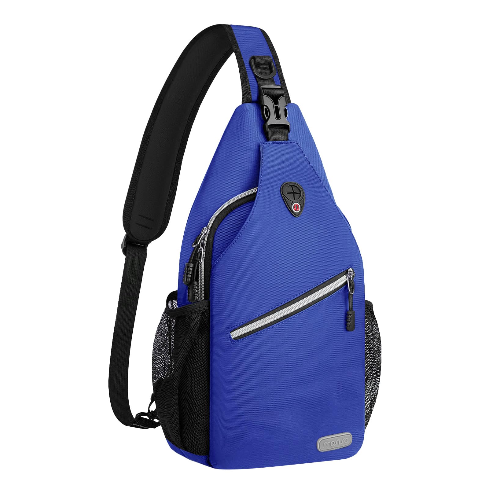 MOSISO Sling Backpack, Multipurpose Crossbody Shoulder Bag Travel Hiking Daypack, Royal Blue, Medium