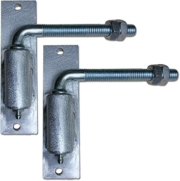 Amazon Com Aluminum 1 2 Large Garden Gate Hinge J Bolt Small Driveway Pair With Plate Home Improvement