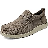 Mens Wide Shoes Casual Slip On Shoes for Men - Men Loafers Wide Comfortable Boat Shoes with Arch Support