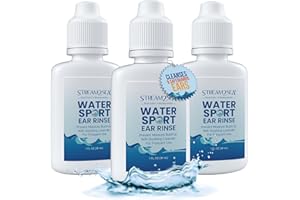 STREAM 2 SEA Stream2Sea Water Sport Ear Rinse for Swimmers, Divers and Surfers 1 Fl oz - Biodegradable Natural Ear Drops for Swimmers - Ear Drops with Oregano and Lavender Oils - to Keep Ears Healthy, 3 Pack