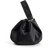 Women Clutch Velvet Top Handle Bag Wristlet Small Tote Purse