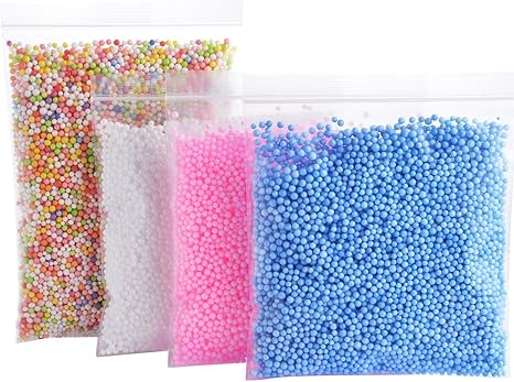 Amazon Com Foam Balls For Slime Colorful Styrofoam Balls Beads Mini 0 1 0 18 Inch 30000 Pcs Decorative Ball Arts Diy Crafts Supplies For Homemade Slime Kid S Craft Wedding And Party Decoration 4 Pack