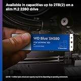 WD Blue SN580 2TB NVMe M.2 2280 PCIe Gen3 SSD up to 4150 MB/s read view 3