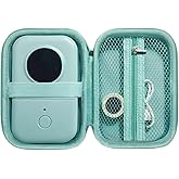 Case Compatible with Phomemo D30, Phomemo D35, NIIMBOT D11, SUPVAN E10 Label Maker, Portable & Durable Storage for D30 Printer Green Case