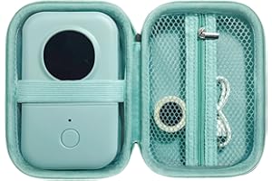 ILOUXNEI Case Compatible with Phomemo D30, Phomemo D35, NIIMBOT D11, SUPVAN E10 Label Maker, Portable & Durable Storage for D30 Printer Green Case