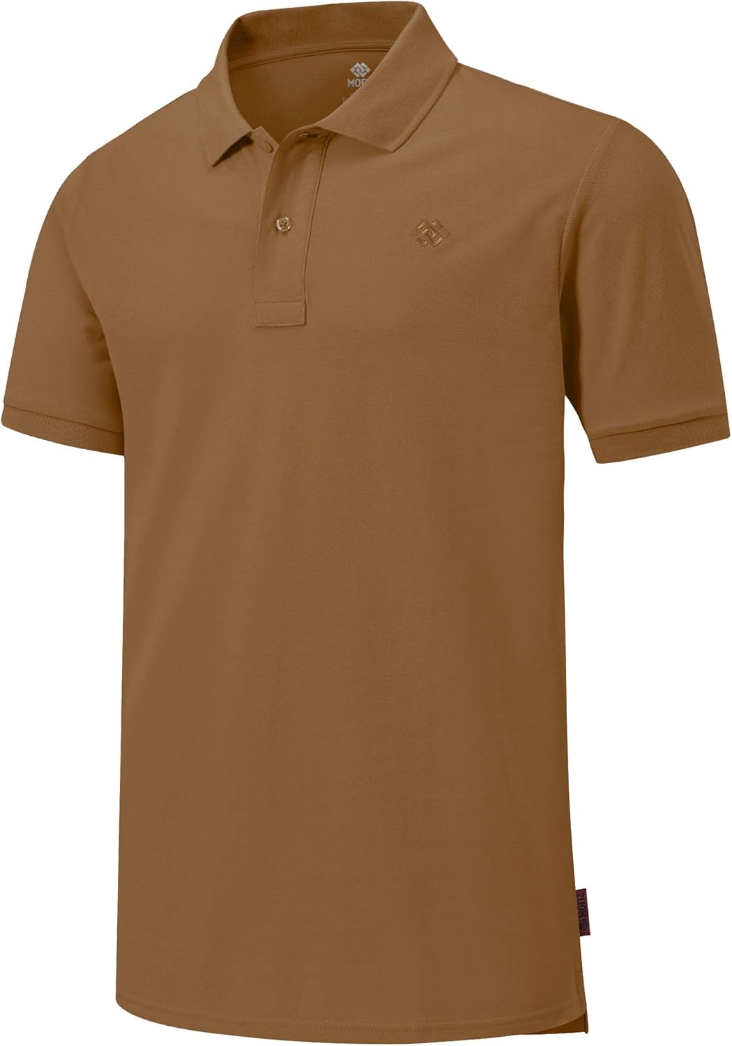 MoFiz Men's Golf Shirts Short Sleeve Shirts 100% Cotton Athletic Shirts Collared T-Shirt Comfortable Polo Shirts: Clothing