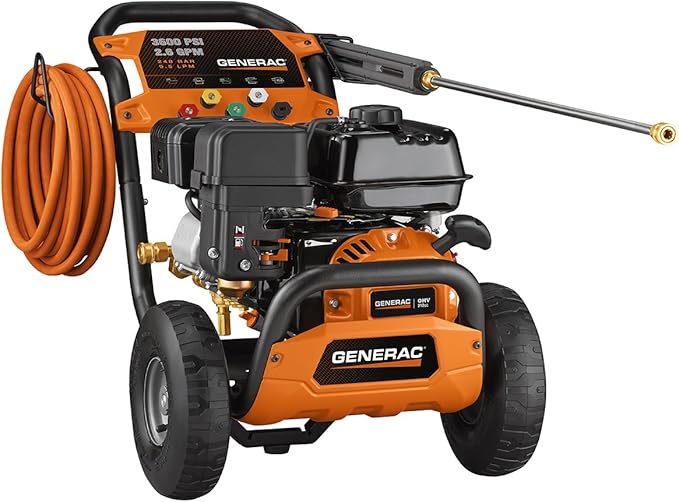 Generac 6924 3600 psi 2.6 GPM 212cc Gas Powered Pressure Washer with