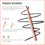 OULAC Matte Brown Lip Liner Pencil 03 Teddy Waterproof 24H+ Pigmented Vegan view 8