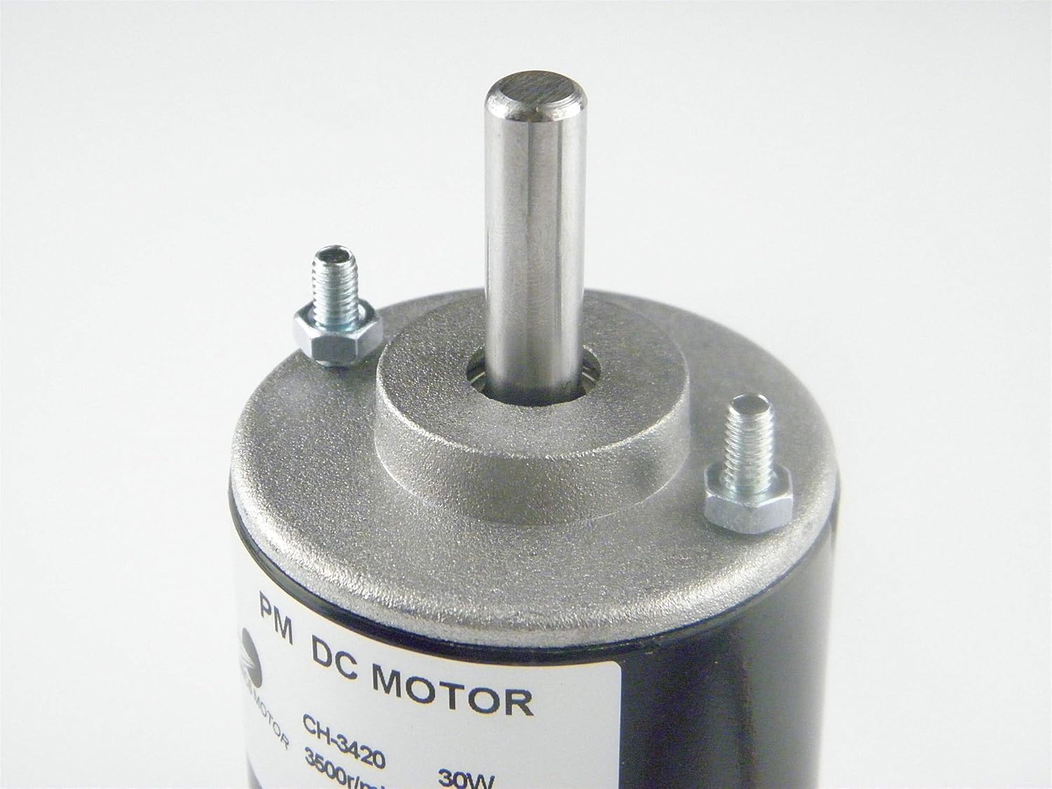CHANCS Mini Electric Permanent Magnet Motor Motors Mounting Bracket Black CH-3420 24V DC 7000RPM Minor Shaft Upgrade Motor - - 