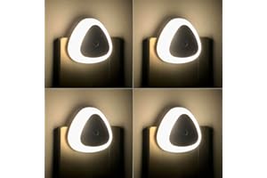 Night Lights Plug into Wall 4pack, Bathroom Night Lights with Dusk to Dawn Light Sensor, Led Nightlight Plug in Night Light f