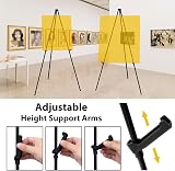VAIIGO Wedding Sign Easel Stand 168cm Foldable Metal Tripod Black view 5