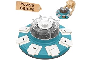JoyBruko Interactive Dog Puzzle Toys - Treat Dispensing Slow Feeder Advanced-Level for Mental Stimulating and Boredom, Enrichment Dog Toy IQ Training for Small Medium Large Smart Dogs, Blue