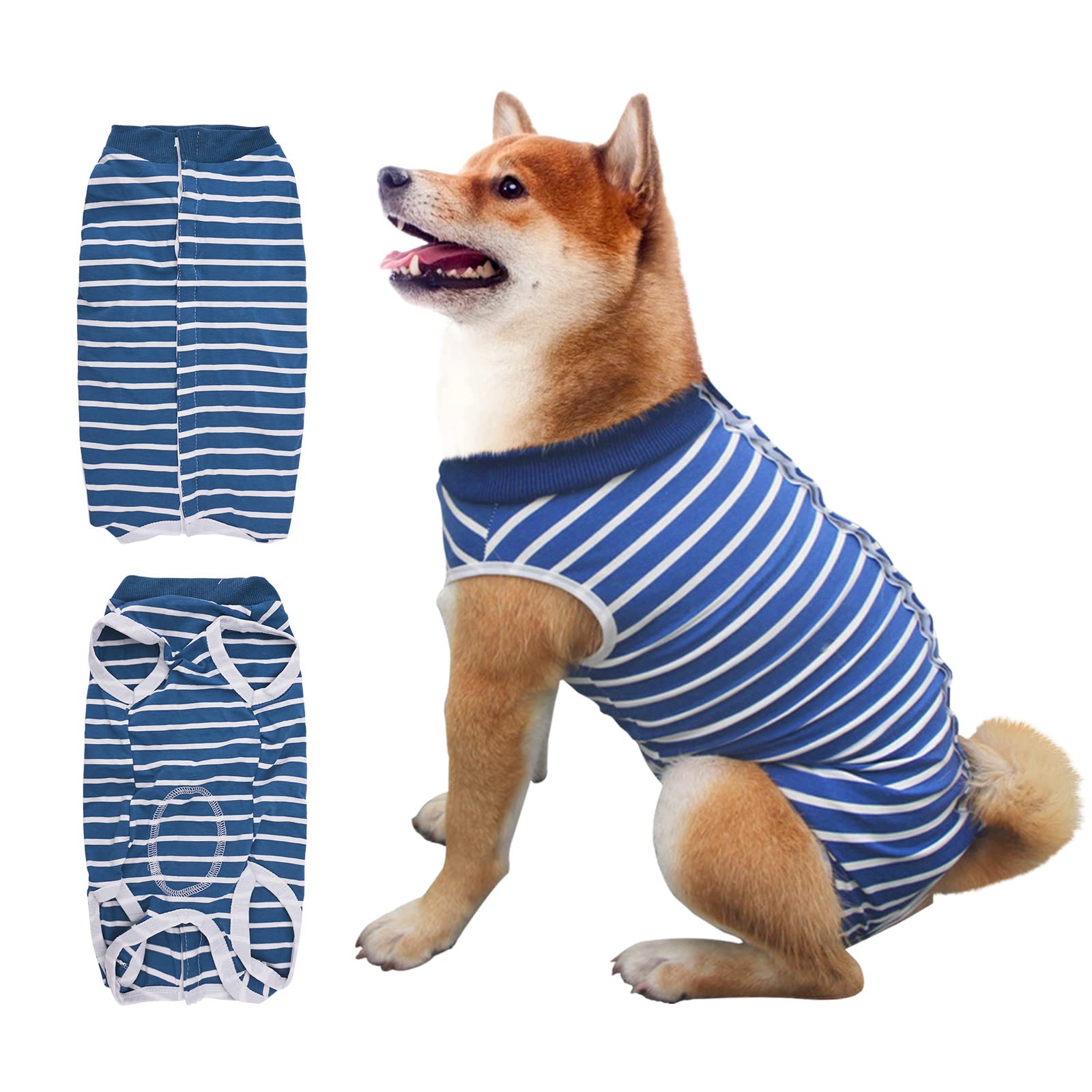 Recovery Suit for Dogs and Cats After Surgery - Surgical Shirt for Female Male Pets, Cone E-Collar Alternative Vest, Post-Operative Abdominal Wounds Protector, Prevent Licking