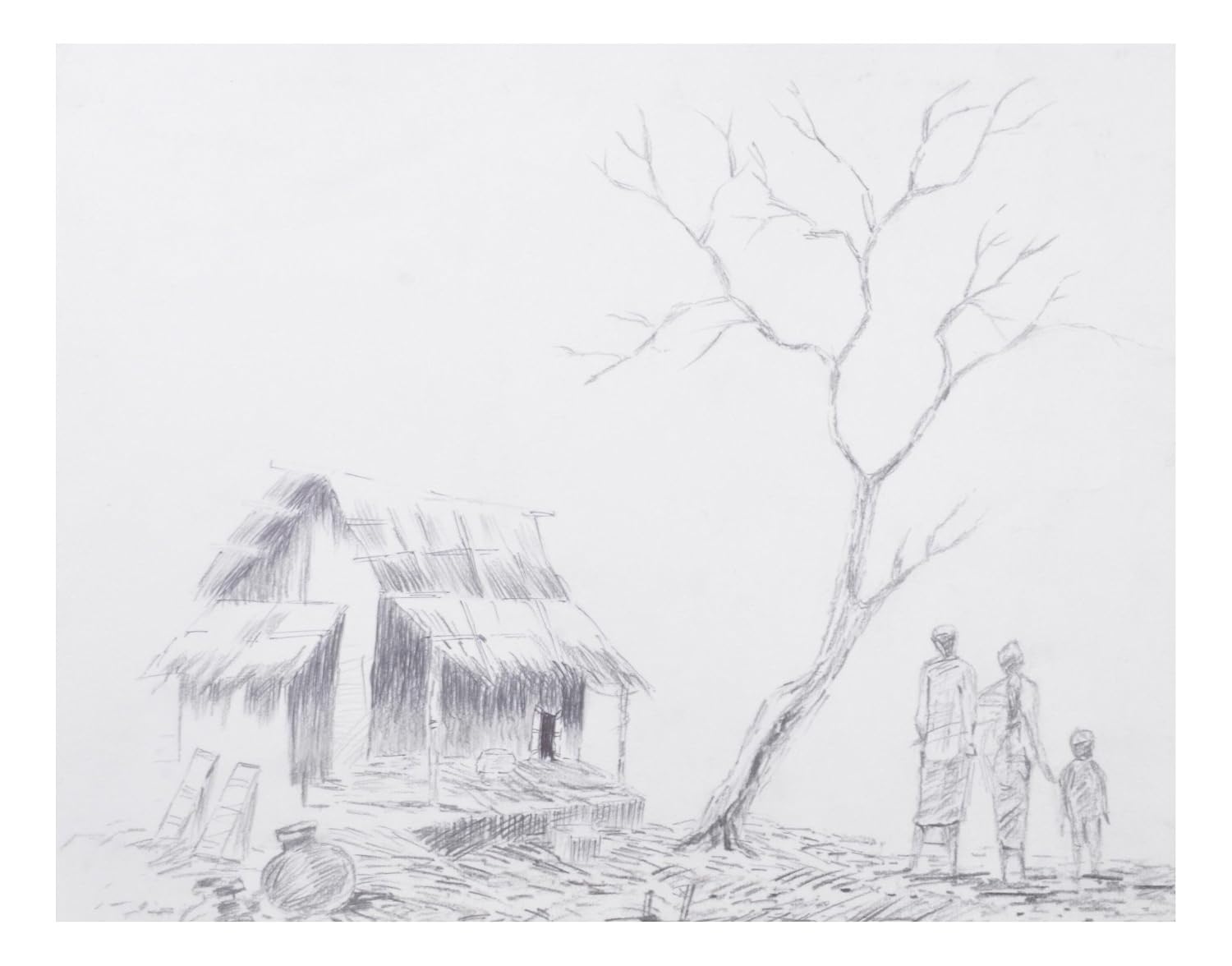 Chitrakala Art Poverty Drawing Paper 35 Cm X 30 Cm X 3 Cm Amazon In Home Kitchen