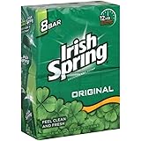 Irish Spring Deodorant Bar Soap Original, 3.75 oz bars, 8 ea (Pack of 2)