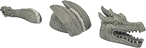 Design Toscano The Moat Monster Dragon Statue, Gray