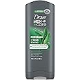 DOVE MEN + CARE Reviving Minerals & Sage Body and Face Wash with 24-Hour Nourishing Micromoisture Technology Body Wash for Men, 13.5 oz