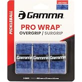 Gamma Pickleball Pro Wrap Overgrip, Tacky, Durable, Soft Moisture Absorbent Paddle OG, Badminton, Padel Racket Grip, Multiple Colors, Versatile for All Skill Levels, Blue