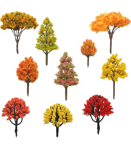 Amazon.com: Woodland Scenics Fall Deciduous Value Pack Trees 3/4