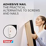 tesa Powerstrips Adhesive Hooks for Wallpaper & Plaster 1kg - 4 Pack White view 2