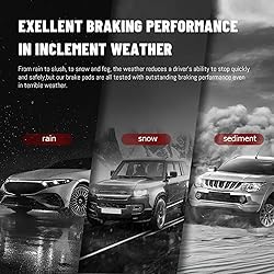 SIPAUTEC-8pcs Ceramic Brake Pads Replacement For