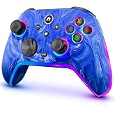 Wireless Switch Pro Controllers for Nintendo Switch/OLED/Lite/Switch 2 | 1200mAh Rechargeable Switch Controller, Switch Control with Vibration, Turbo, Wake Up, Motion Control, 10 Color LED Lights