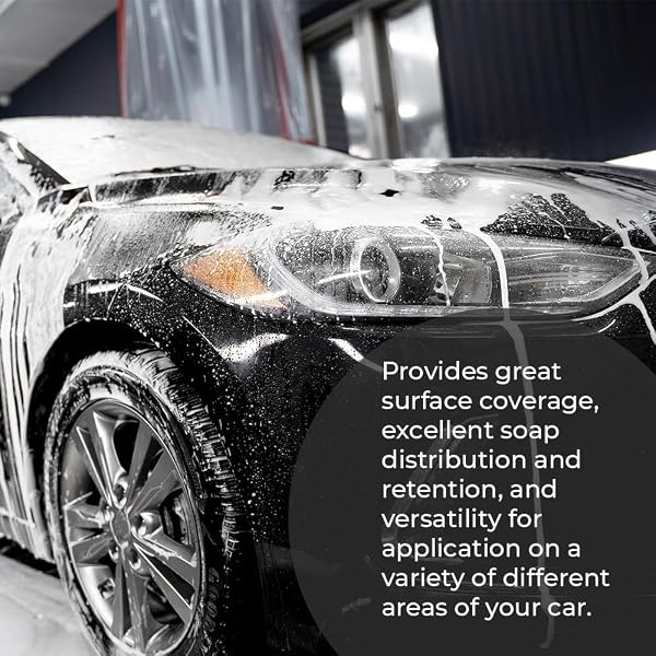 HI-TECH NOGHAIR WASH BRUSH – 14″ MULTI-LEVEL CAR WASH BRUSH TB-14X3CR – SOFT BRISTLES FOR SCRATCH-FREE CLEANING – FOR CARS, TRUCKS & SUVS – FITS THREADED HANDLE