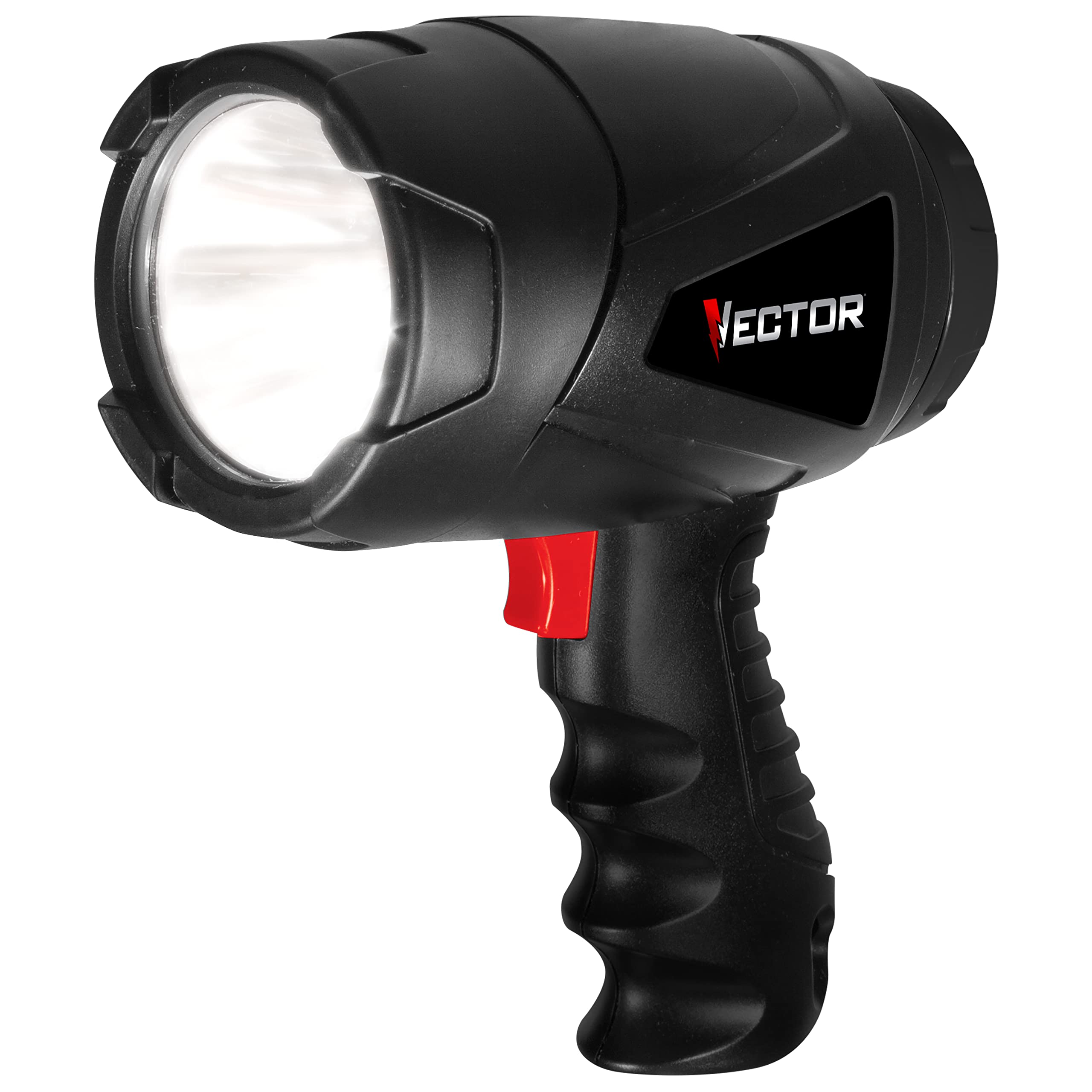 Photo 1 of VECTOR LED Flashlight Spotlight, SL3WAKV, Indoor and Outdoor Use, 400 Lumens, Long Distance Light Beam, 4 AA Batteries Included