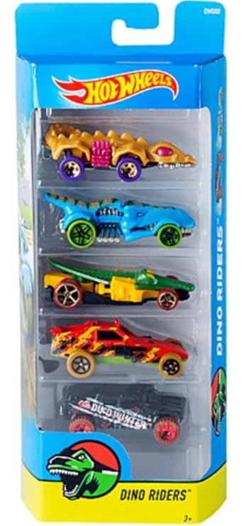 hot wheels dino riders 5 pack