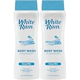 White Rain Ocean Mist Body Wash for Men &amp; Women, Pack of 2 (12 fl oz Each) - Moisturizing Shower Gel Body Wash for Women &amp; Men - Paraben-Free, Gentle Cleansing with Aloe &amp; Vitamins for Soft Skin