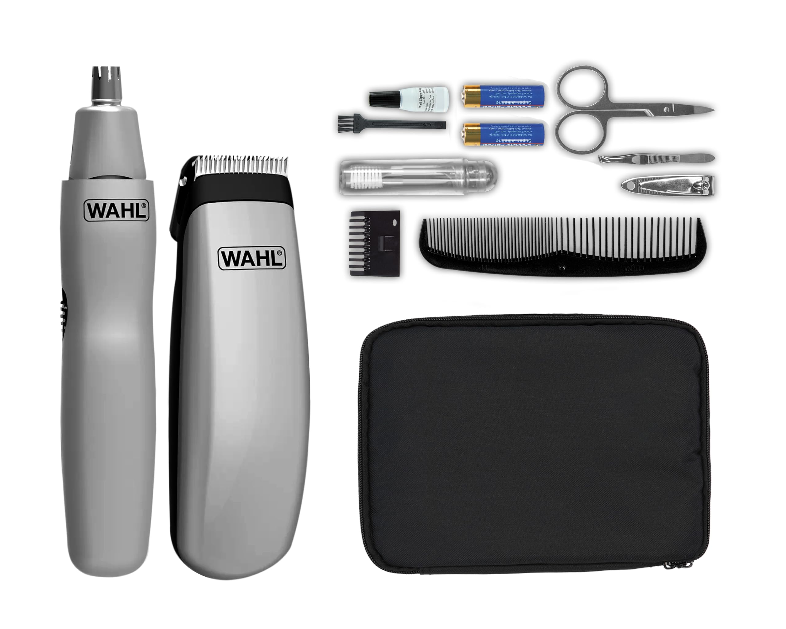 WAHL 9962-1816 Travel Kit/Battery Operated Beard Trimmer and Nose/Ear Hair Trimmer