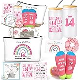 Frerdui 14 Year Old Girl Gifts, Gifts for 14 Year Old Girls, 14 Years Olds Girl Birthday Gift, Sweet 14th Birthday Decorations for Teen Girls, Younger Sister, Daughter, Granddaughter w 14th Era Glass