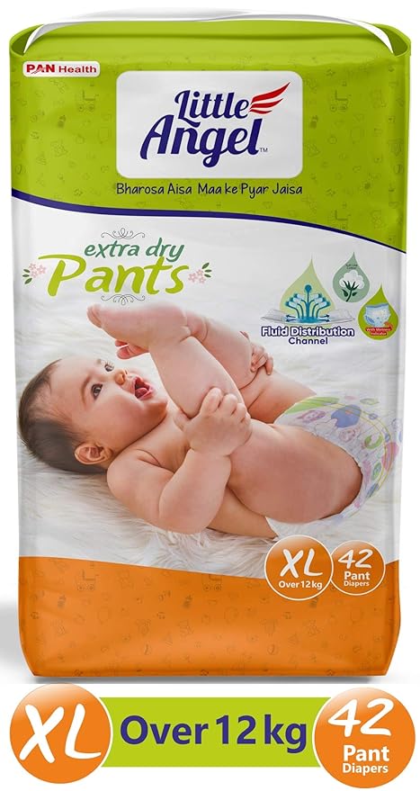 Little Angel Baby Diaper Pants, X-Large - 42 Count