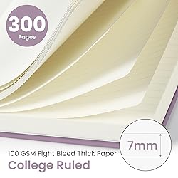Lined Spiral Notebook Journal for Work, 300 Pages