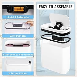 Cesun 5 Gallon Automatic Bathroom Trash
