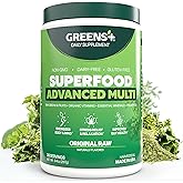 Greens+ Advanced Multi Raw Superfood | Essential Blend of Raw Foods, Superfruits and Sea Vegetables Powder | Vegan | Dietary Supplement | Non GMO, Soy Dairy & Gluten-Free | Size 9.4oz