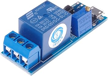 Smakn Wide Voltage 5v 30v Power Supply Adjustable Trigger Delay Time Relay Module Amazon Ca Electronics